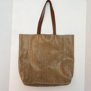 Sorial New York Rubina Snakeskin Suede Tote Bag